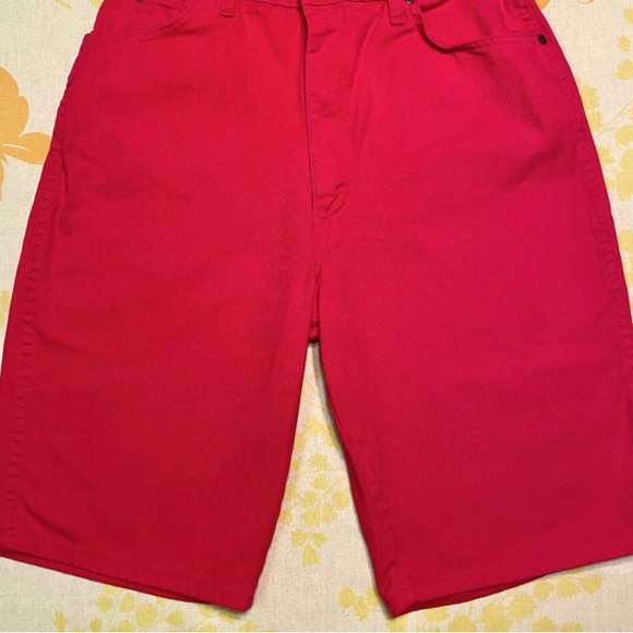 Vintage 90s red Congo Trader high waisted denim shorts 🌟 - Picture 4 of 7